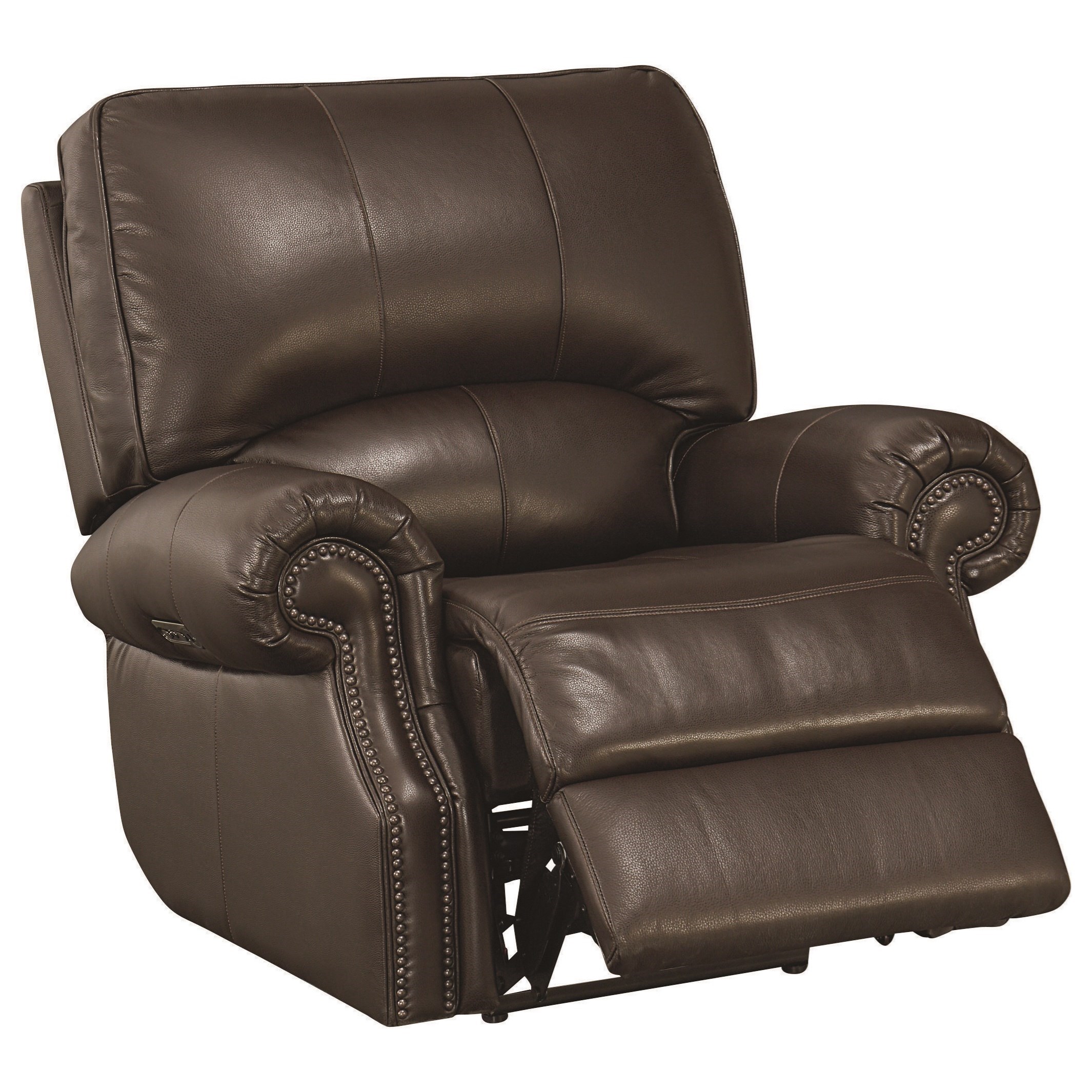 Bassett Prescott Transitional Wallsaver Recliner with USB Charging Find Your Furniture Recliners